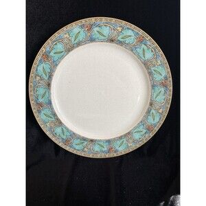 Studio Nova Y2219 VILLAGE TRAIL 11” Round Dinner Plate Ivy Leaf Blue